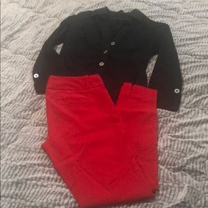 Red pants